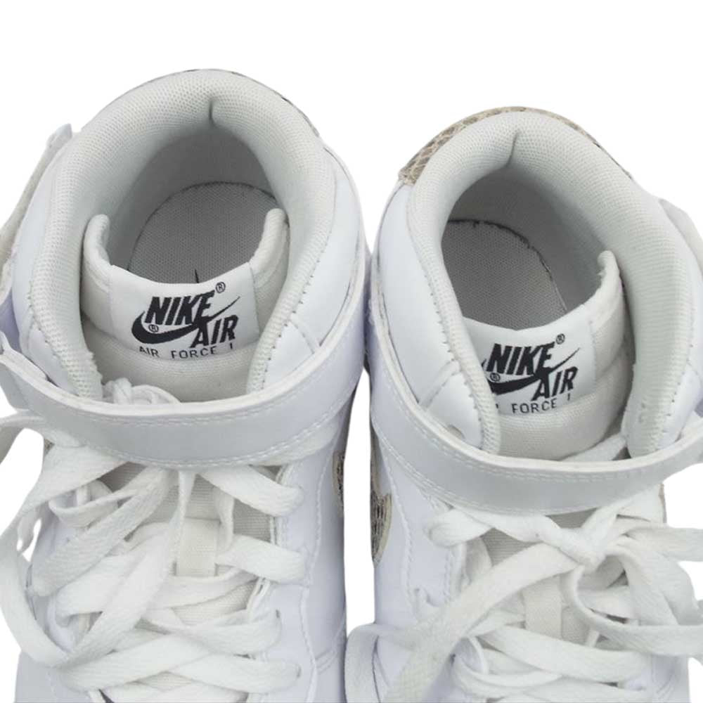 NIKE ナイキ DD9625-001 WMNS Air Force 1 07 Mid White Sand Drift ウィメンズ エアフォース 1 07 ミッド ホワイト サンド ドリフト ハイカット スニーカー ホワイト系 26.5cm【中古】