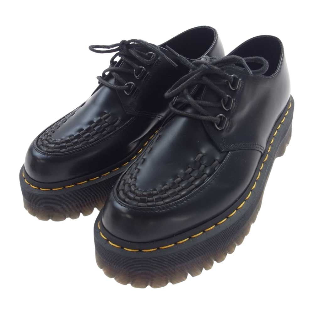 Dr.Martens ドクターマーチン ASHLEY アシュリー ダブルソール クリーパー シューズ ラバーソール 3ホール ブラック系 UK8【中古】