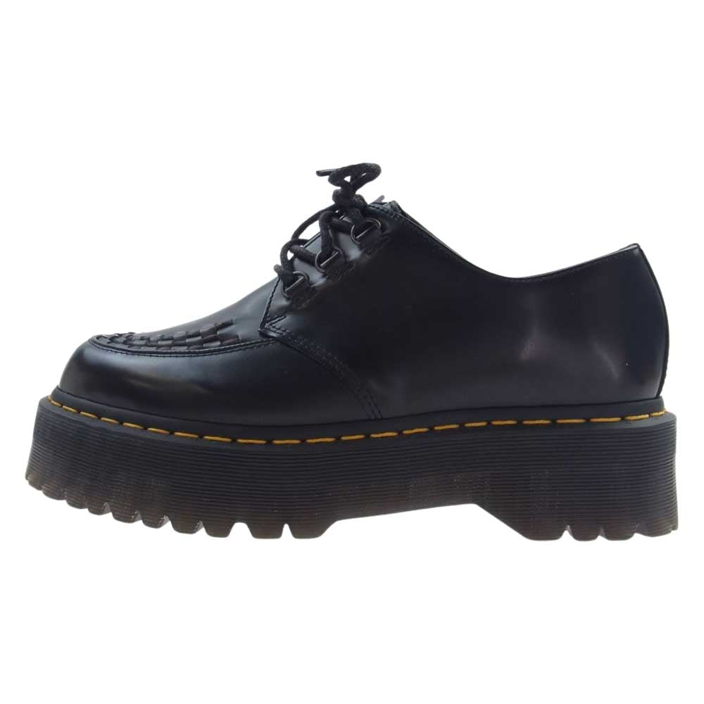 Dr.Martens ドクターマーチン ASHLEY アシュリー ダブルソール クリーパー シューズ ラバーソール 3ホール ブラック系 UK8【中古】