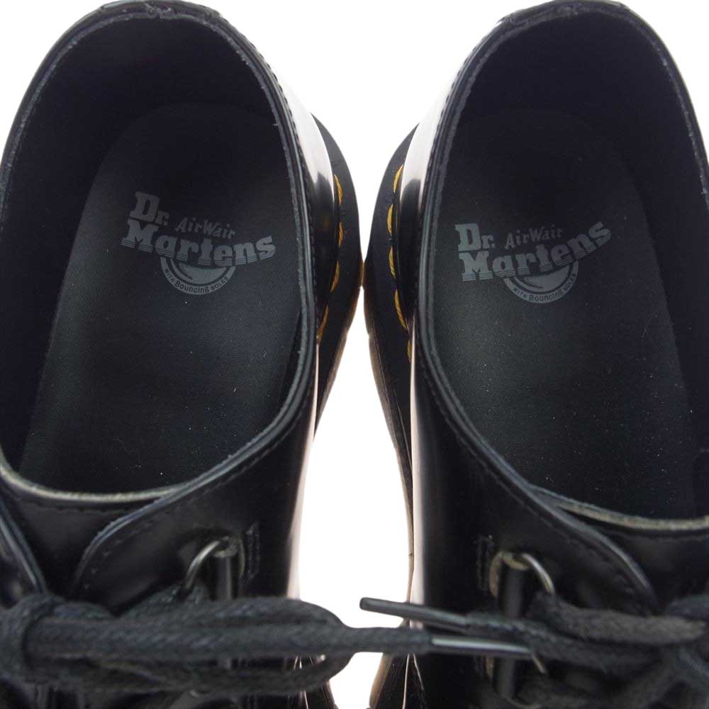 Dr.Martens ドクターマーチン ASHLEY アシュリー ダブルソール クリーパー シューズ ラバーソール 3ホール ブラック系 UK8【中古】