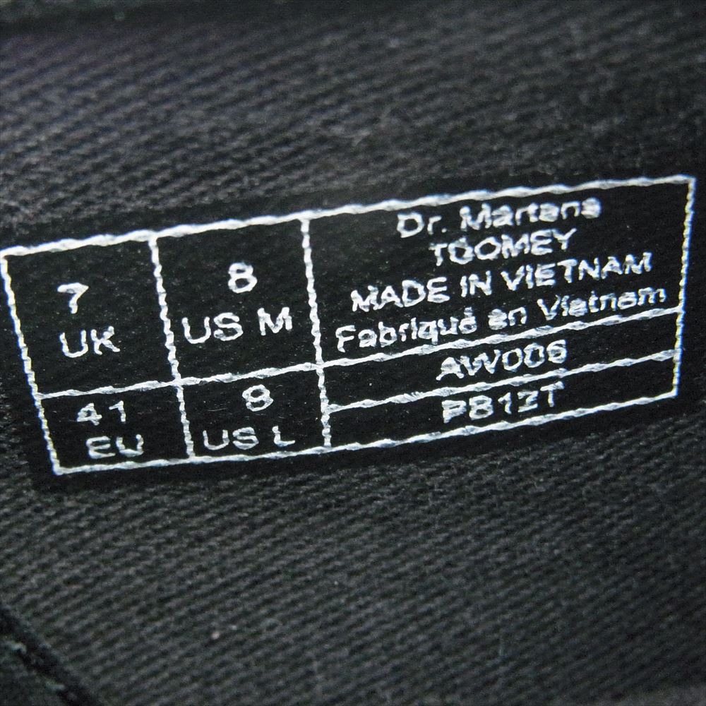 Dr.Martens ドクターマーチン キャンバス スリッポン シューズ ブラック系 UK7【中古】