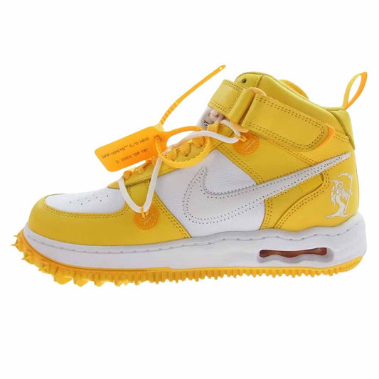 NIKE ナイキ DR0500-101 OFF-WHITE AIR FORCE 1 MID SP LTHR オフホワイト エアフォース1 ミッド スニーカー イエロー系 ホワイト系 27cm【新古品】【未使用】【中古】