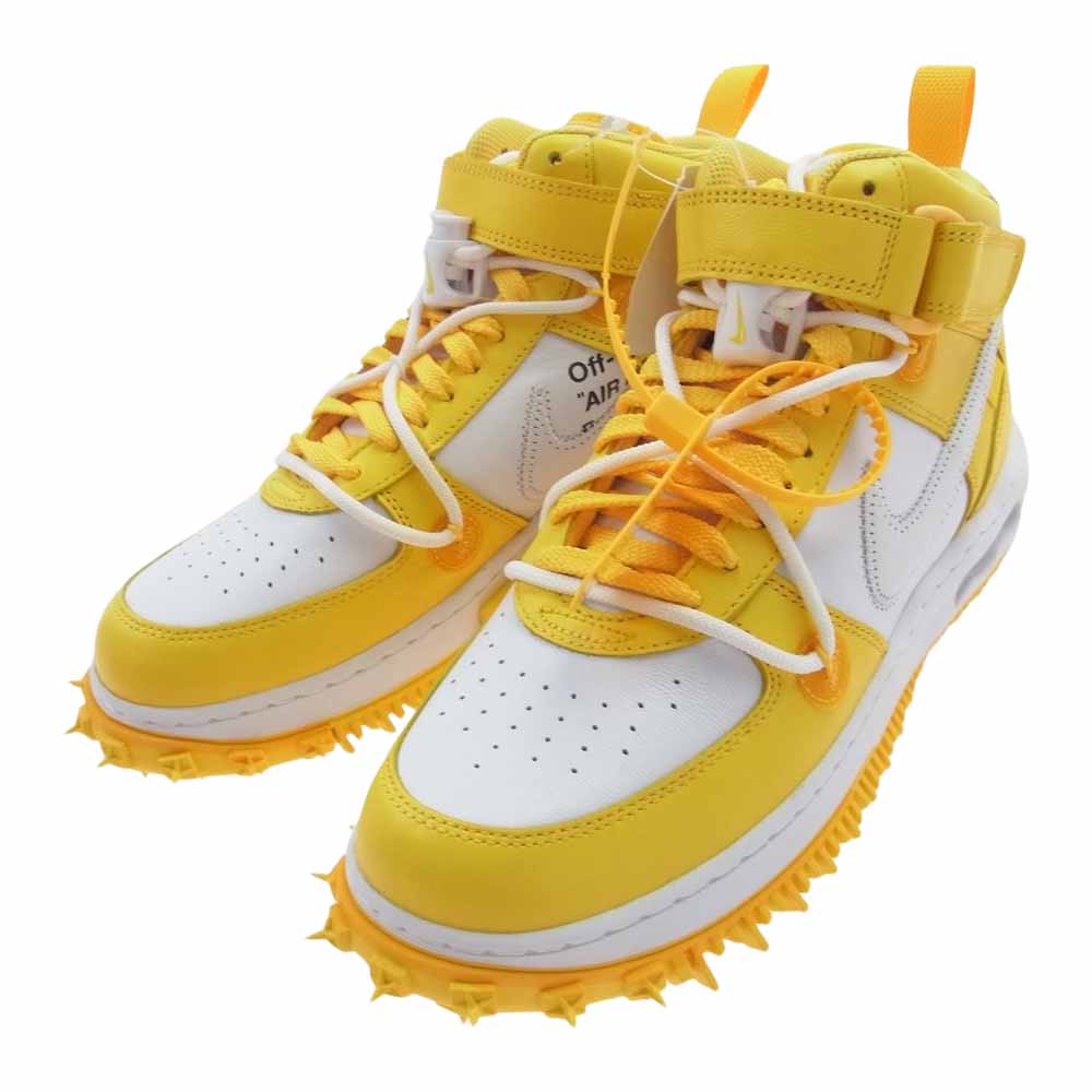 NIKE ナイキ DR0500-101 OFF-WHITE AIR FORCE 1 MID SP LTHR オフホワイト エアフォース1 ミッド スニーカー イエロー系 ホワイト系 27cm【新古品】【未使用】【中古】