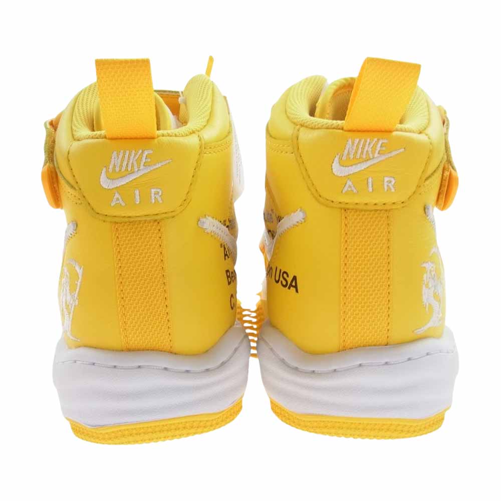 NIKE ナイキ DR0500-101 OFF-WHITE AIR FORCE 1 MID SP LTHR オフホワイト エアフォース1 ミッド スニーカー イエロー系 ホワイト系 27cm【新古品】【未使用】【中古】