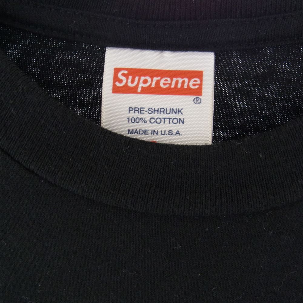 Supreme シュプリーム 18SS Necklace Tee ネックレス ジュエリーモチーフ プリント 半袖 Tシャツ ブラック ブラック系 S【中古】