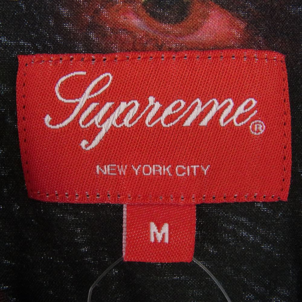 Supreme シュプリーム 19AW Eyes Rayon S/S Shirt アイズ レーヨン 半袖 シャツ ブラック系 M【中古】