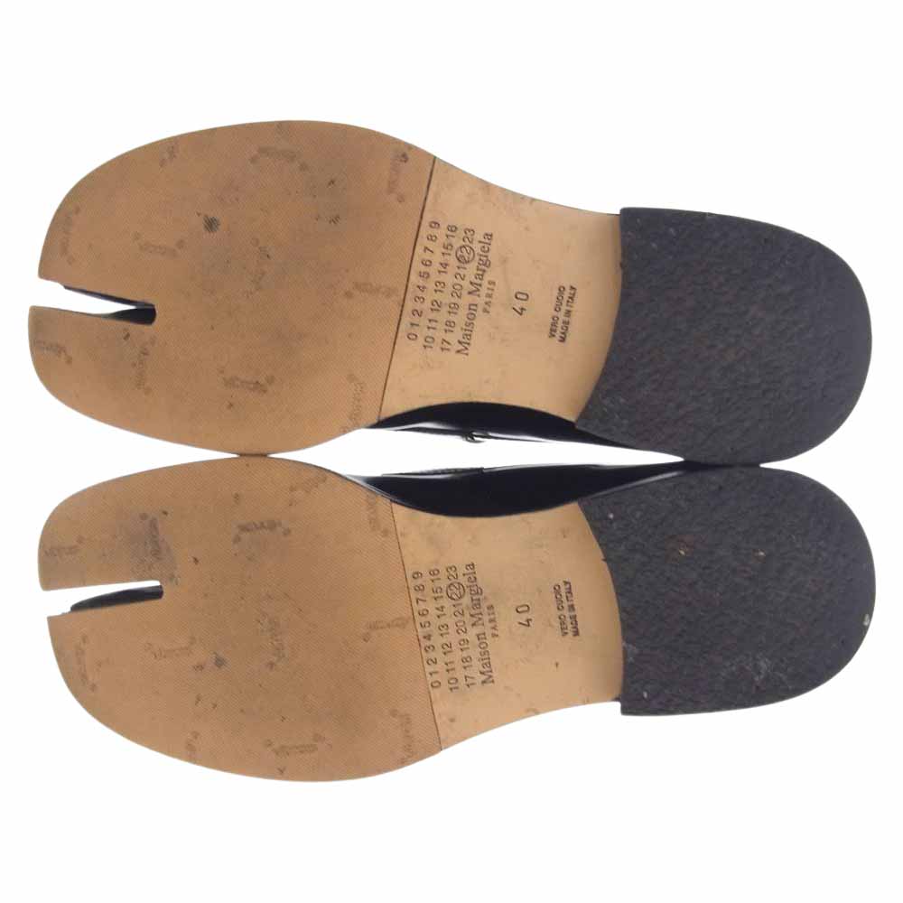 MAISON MARGIELA メゾンマルジェラ S57WR0056 TABI 足袋 タビ コイン ローファー シューズ ブラック系 40【中古】