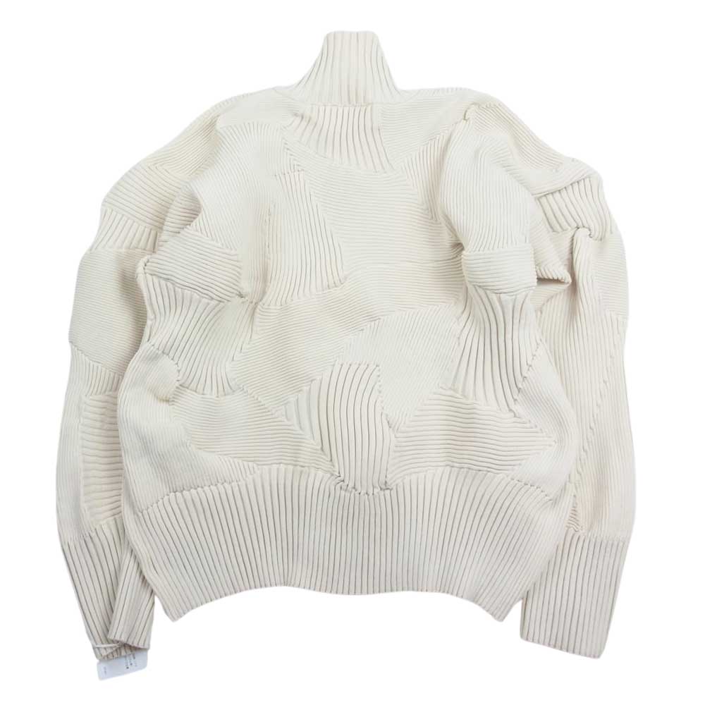 ISSEY MIYAKE イッセイミヤケ 24SS IM41-KD877-03 KONE KONE コネコネ フルジップ トラックジャケット ブルゾン ベージュ系 2【新古品】【未使用】【中古】