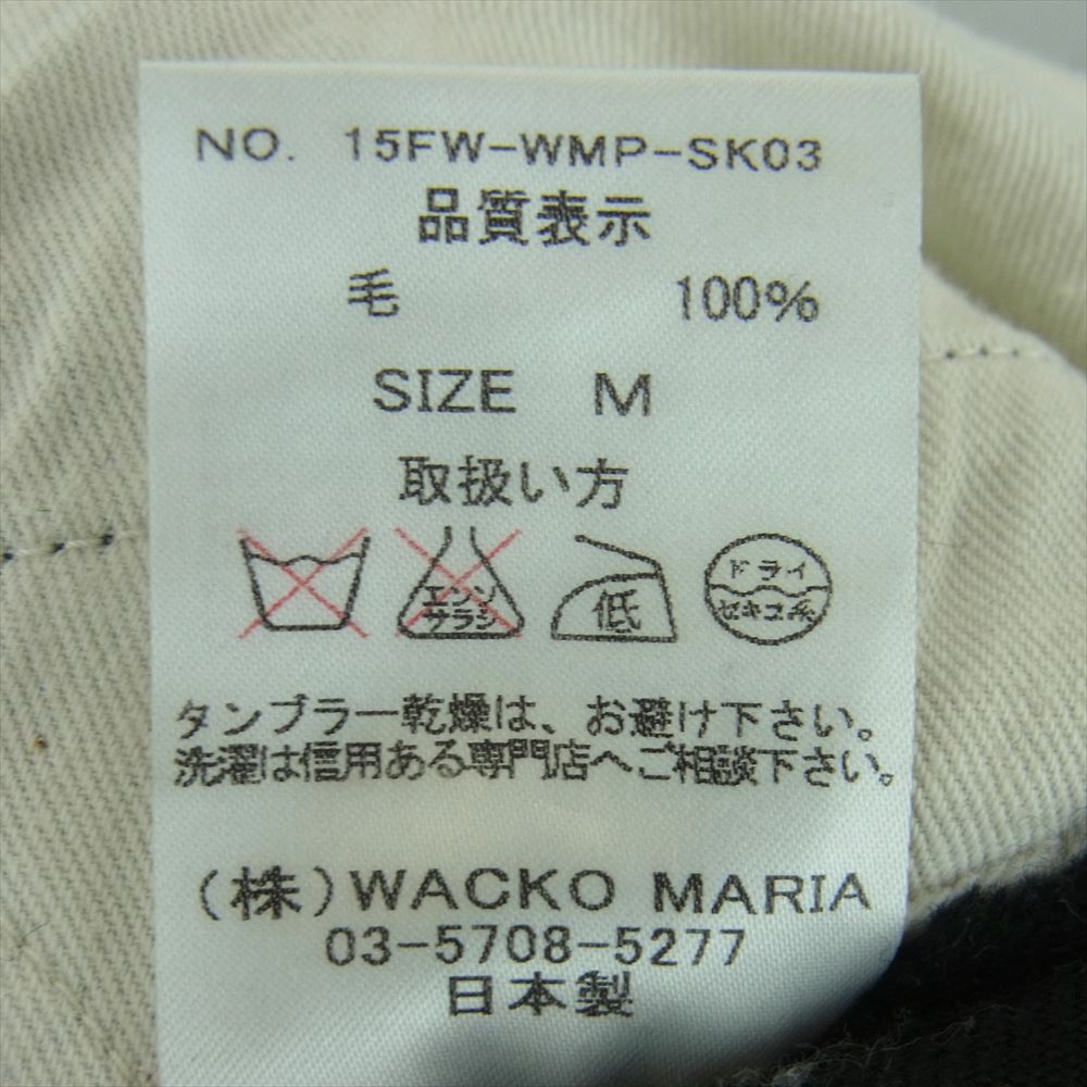 WACKO MARIA ワコマリア 15FW-WMP-SK03 GP-104-B WOOL SKATE TROUSERS ウール スケート トラウザーズ パンツ ブラック系【中古】