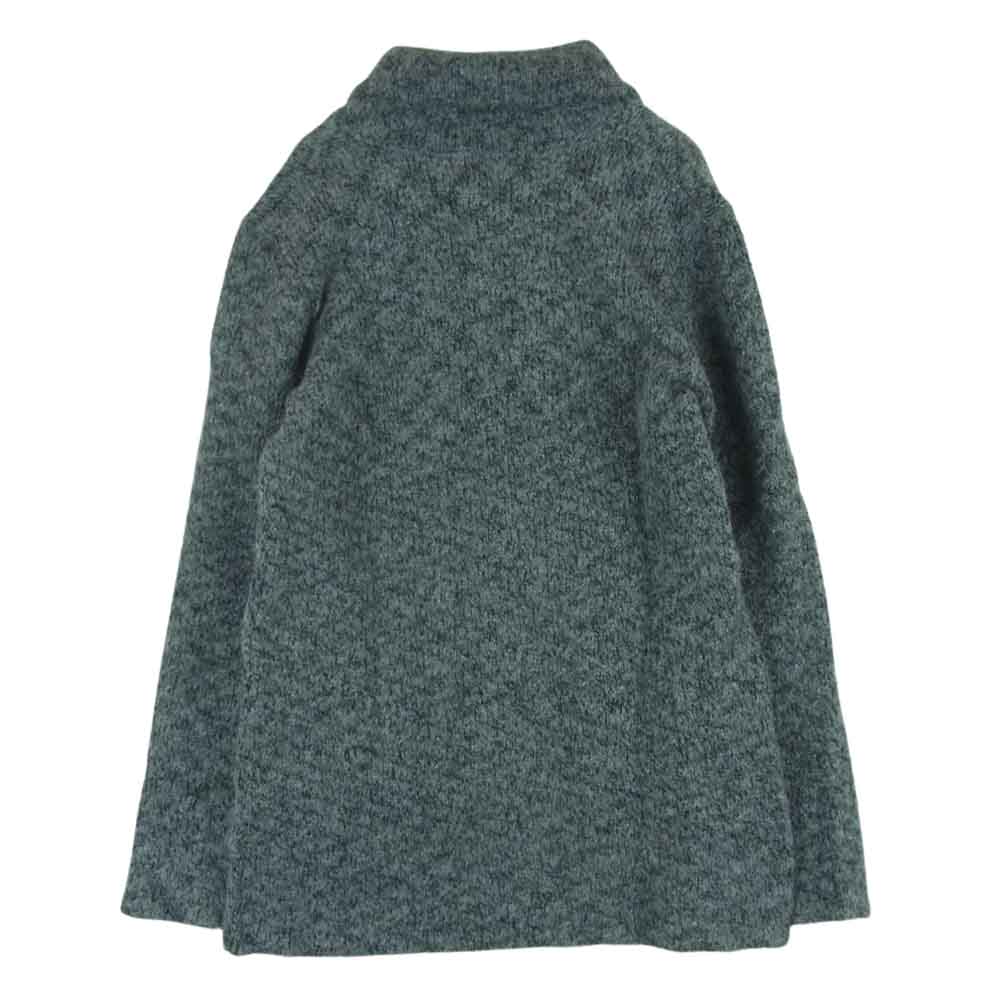 BACK BONE THE BASIS バックボーンザベイシス BB10FW-KN20 ショールカラー ローゲージ アルパカ ウール ニット カーディガン グレー系 S【中古】