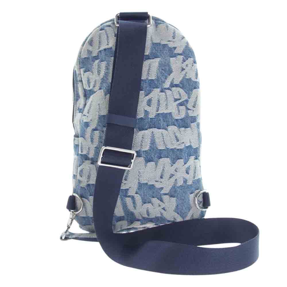 Supreme シュプリーム 22SS Fat Tip Jacquard Denim Sling Bag ファット ティップ ジャカード デニム スリング バッグ インディゴブルー系【中古】