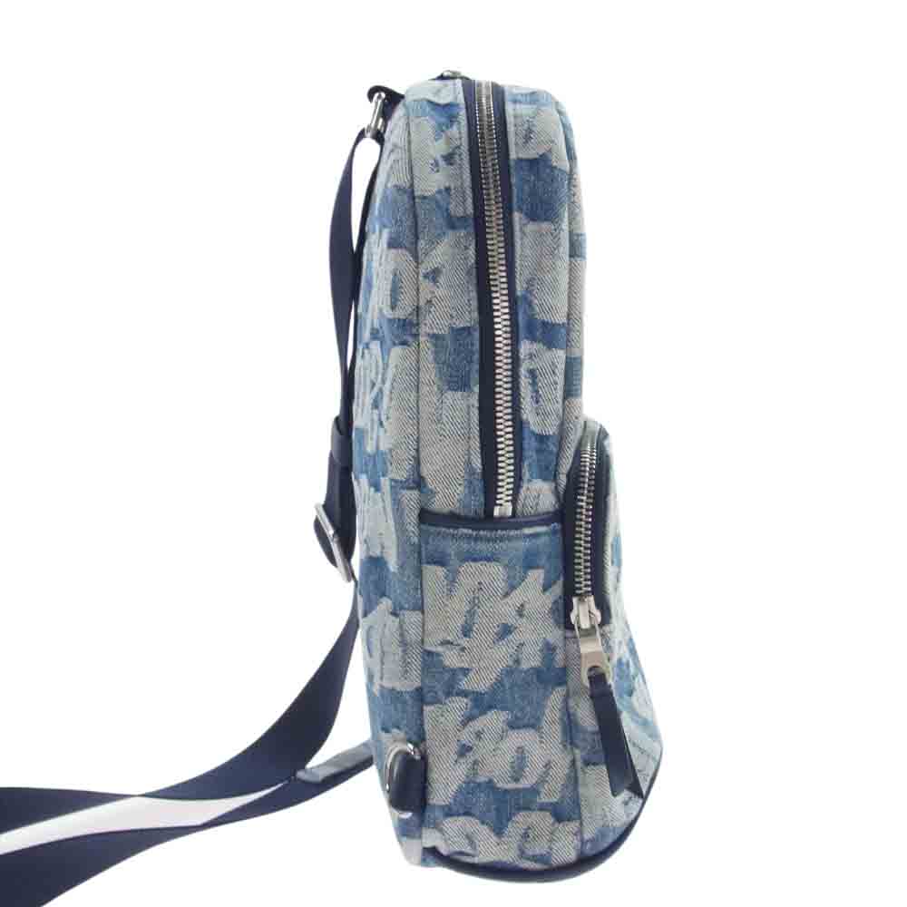 Supreme シュプリーム 22SS Fat Tip Jacquard Denim Sling Bag ファット ティップ ジャカード デニム スリング バッグ インディゴブルー系【中古】