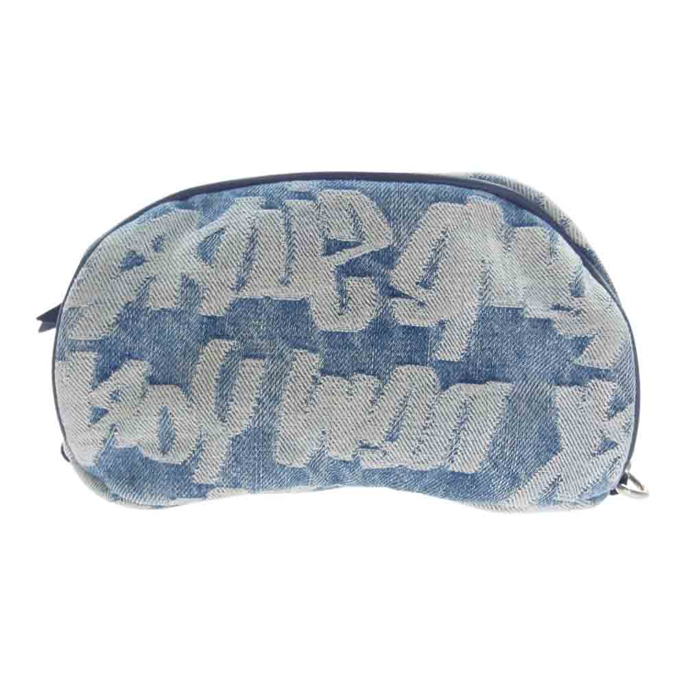 Supreme シュプリーム 22SS Fat Tip Jacquard Denim Sling Bag ファット ティップ ジャカード デニム スリング バッグ インディゴブルー系【中古】