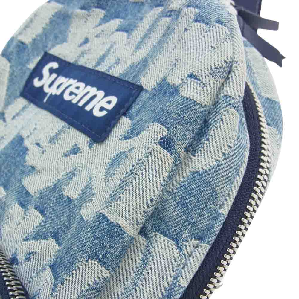 Supreme シュプリーム 22SS Fat Tip Jacquard Denim Sling Bag ファット ティップ ジャカード デニム スリング バッグ インディゴブルー系【中古】