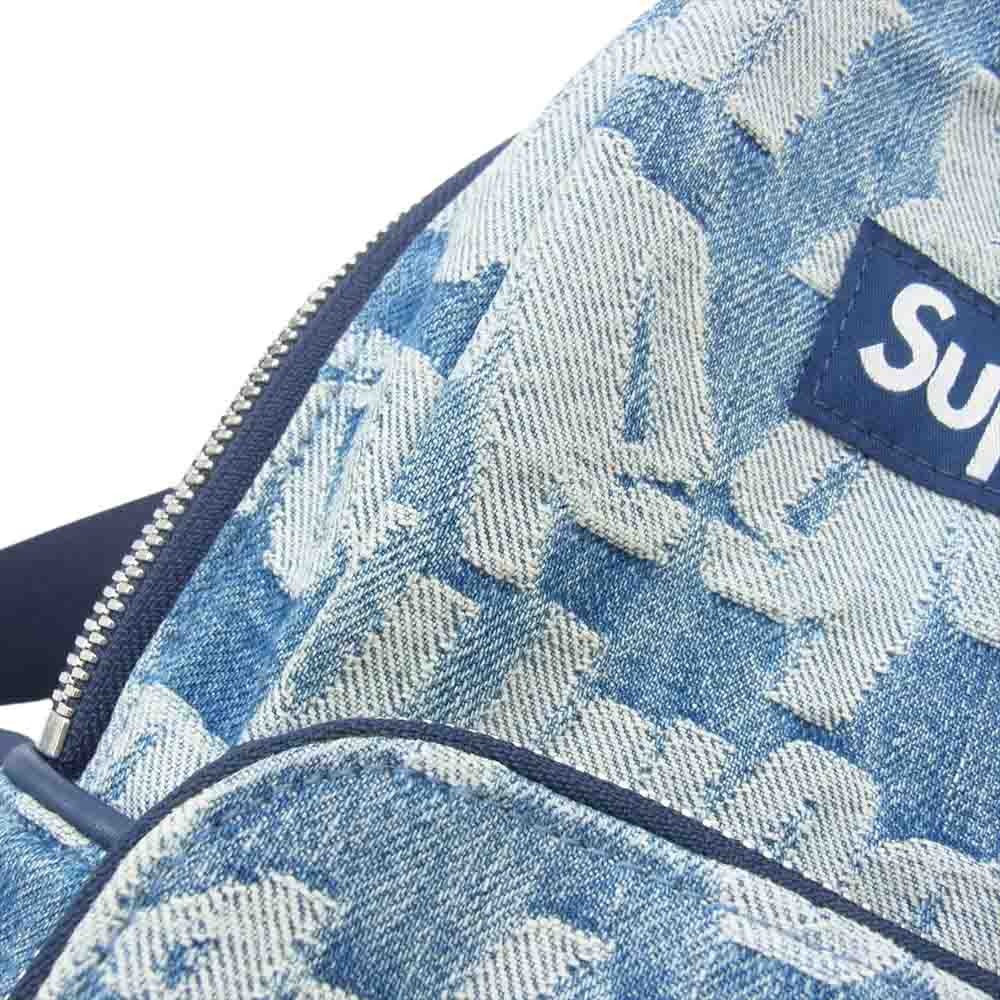 Supreme シュプリーム 22SS Fat Tip Jacquard Denim Sling Bag ファット ティップ ジャカード デニム スリング バッグ インディゴブルー系【中古】