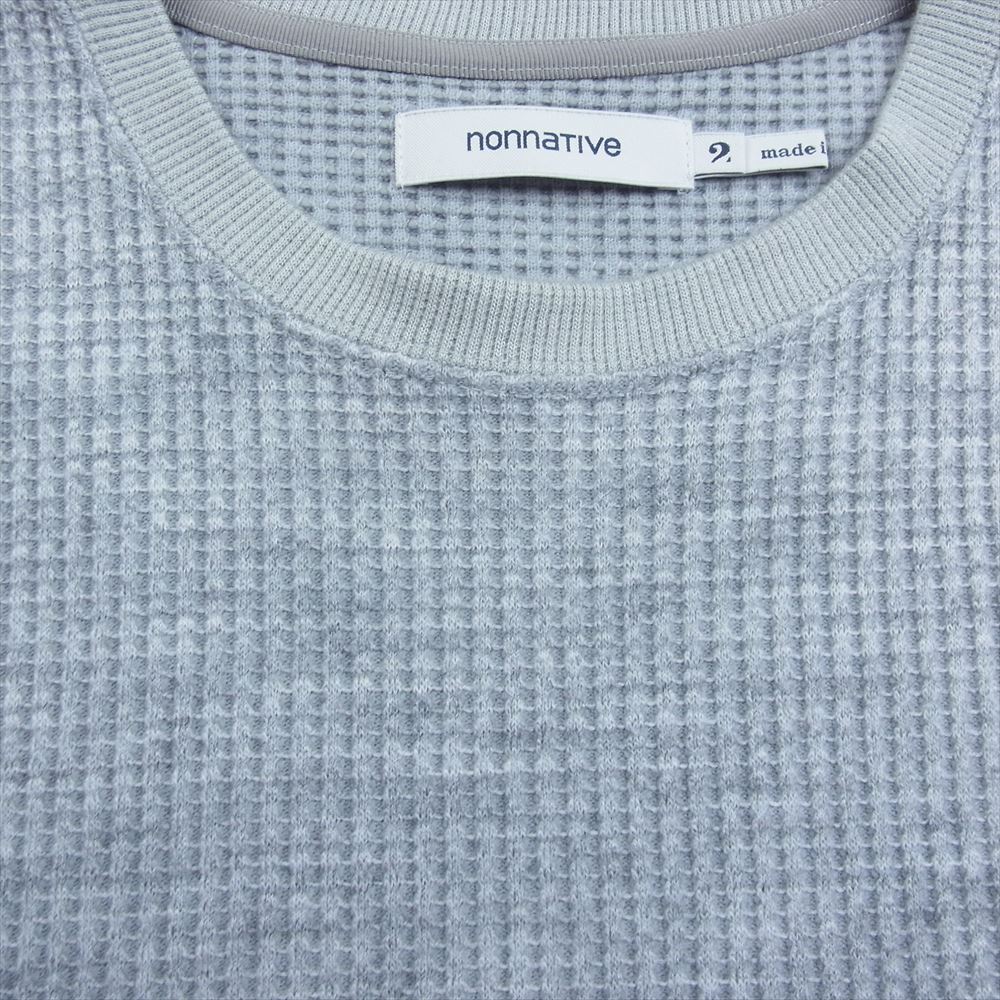nonnative ノンネイティブ NN-C3814 DWELLER L/S TEE A/P/W THERMA サーマル 長袖 Tシャツ グレー系 2【中古】