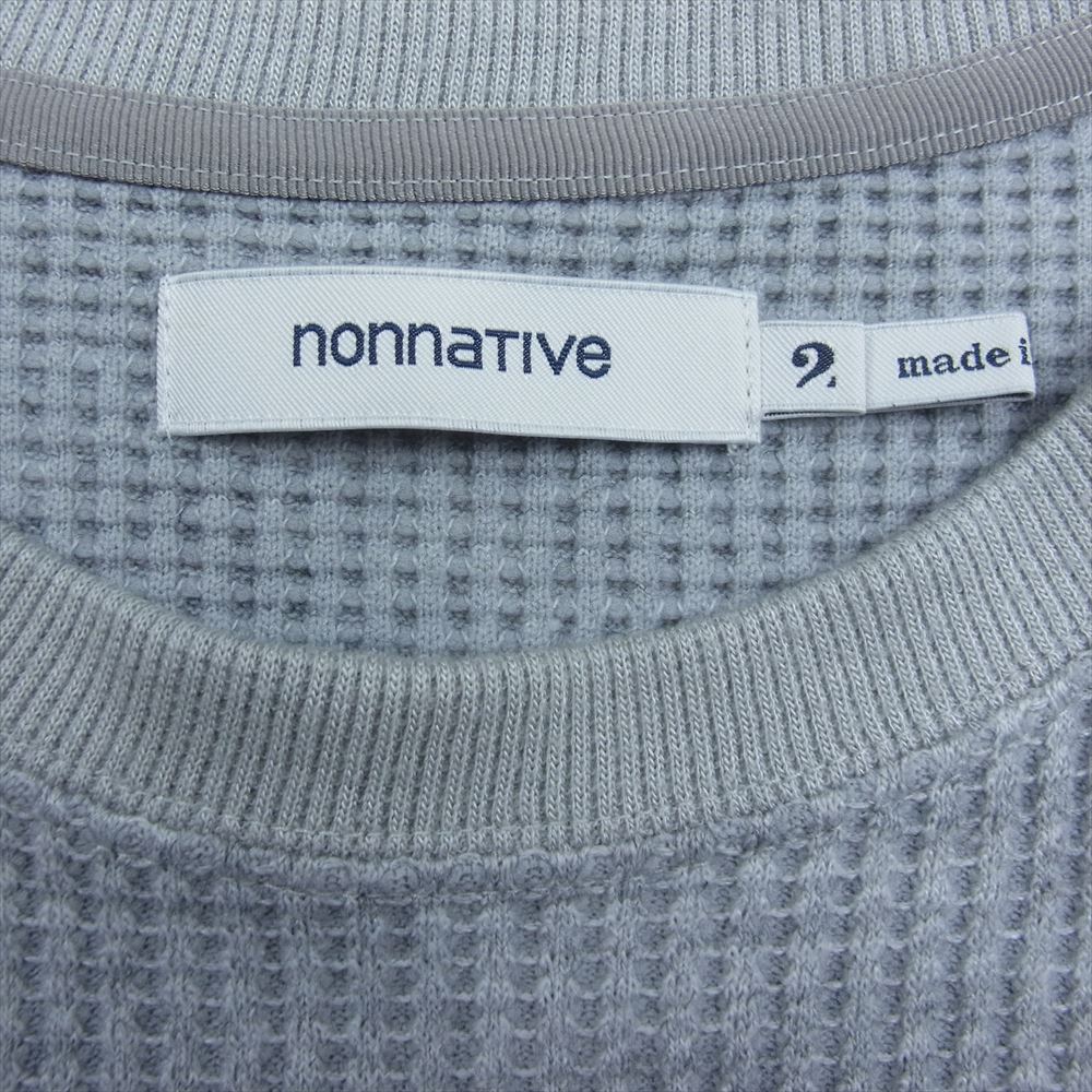 nonnative ノンネイティブ NN-C3814 DWELLER L/S TEE A/P/W THERMA サーマル 長袖 Tシャツ グレー系 2【中古】