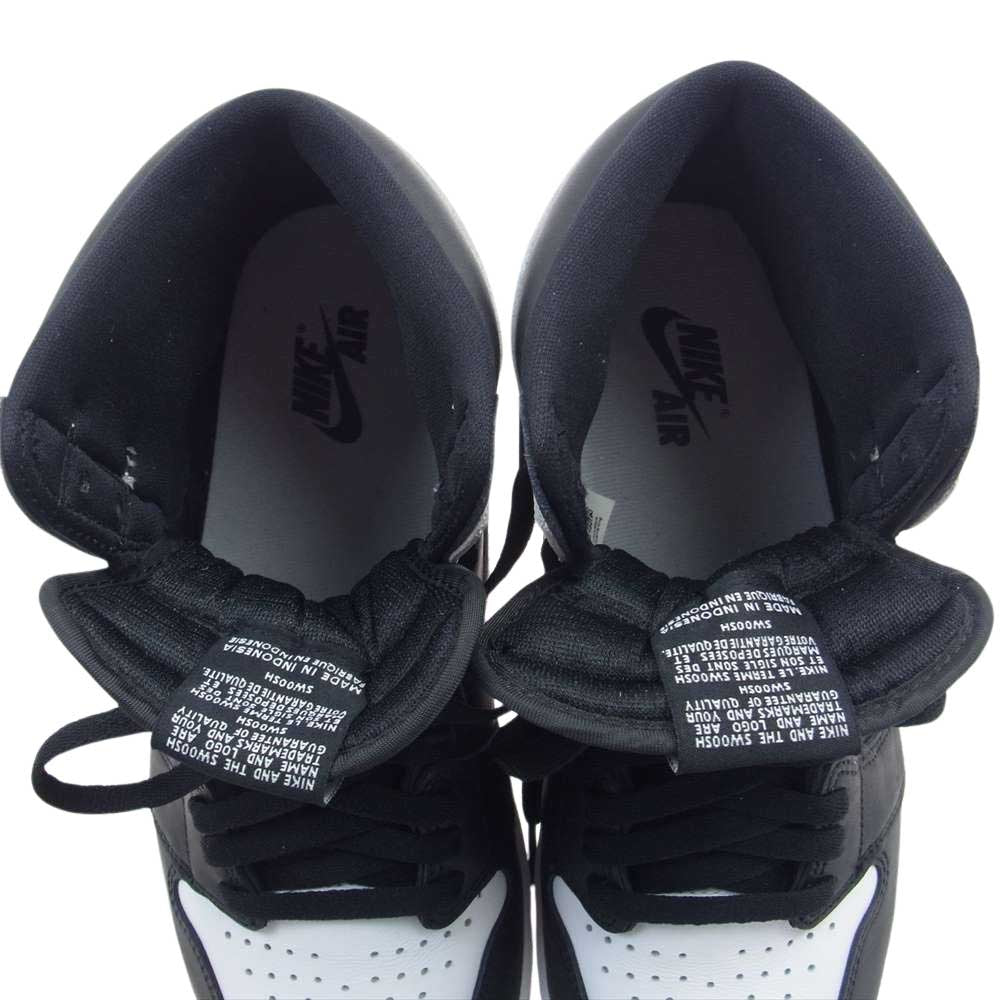 NIKE ナイキ DZ5485-010 Air Jordan 1 Retro High OG Black White エアジョーダン1 レトロ ハイ OG ブラック ホワイト スニーカー ブラック系 ホワイト系 28cm【中古】
