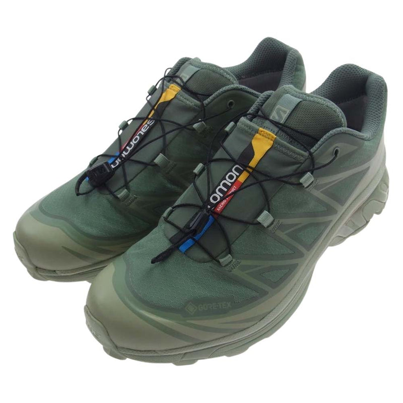 salomon サロモン 472920 XT-6 GORE-TEX Desert Sage エックスティー 6 ゴアテックス スニーカー グリーン系 28cm【中古】