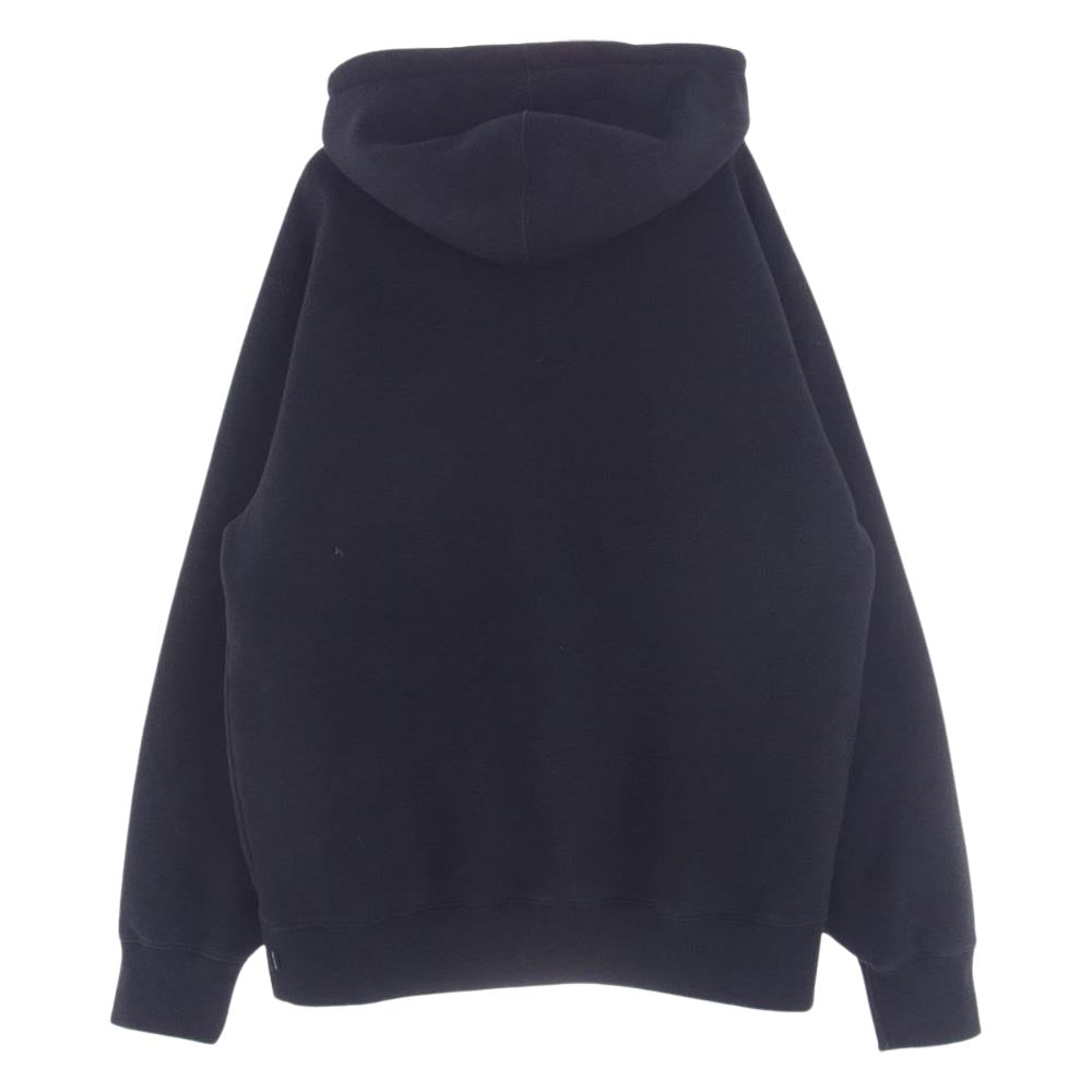 Supreme シュプリーム 22SS Embroidered Chenille Hooded Sweatshirt パーカー ブラック系 L【中古】