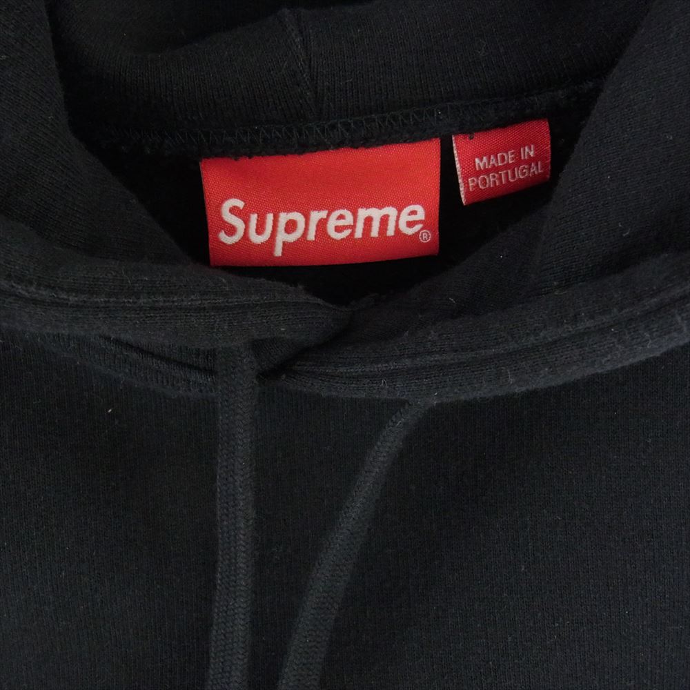 Supreme シュプリーム 22SS Embroidered Chenille Hooded Sweatshirt パーカー ブラック系 L【中古】