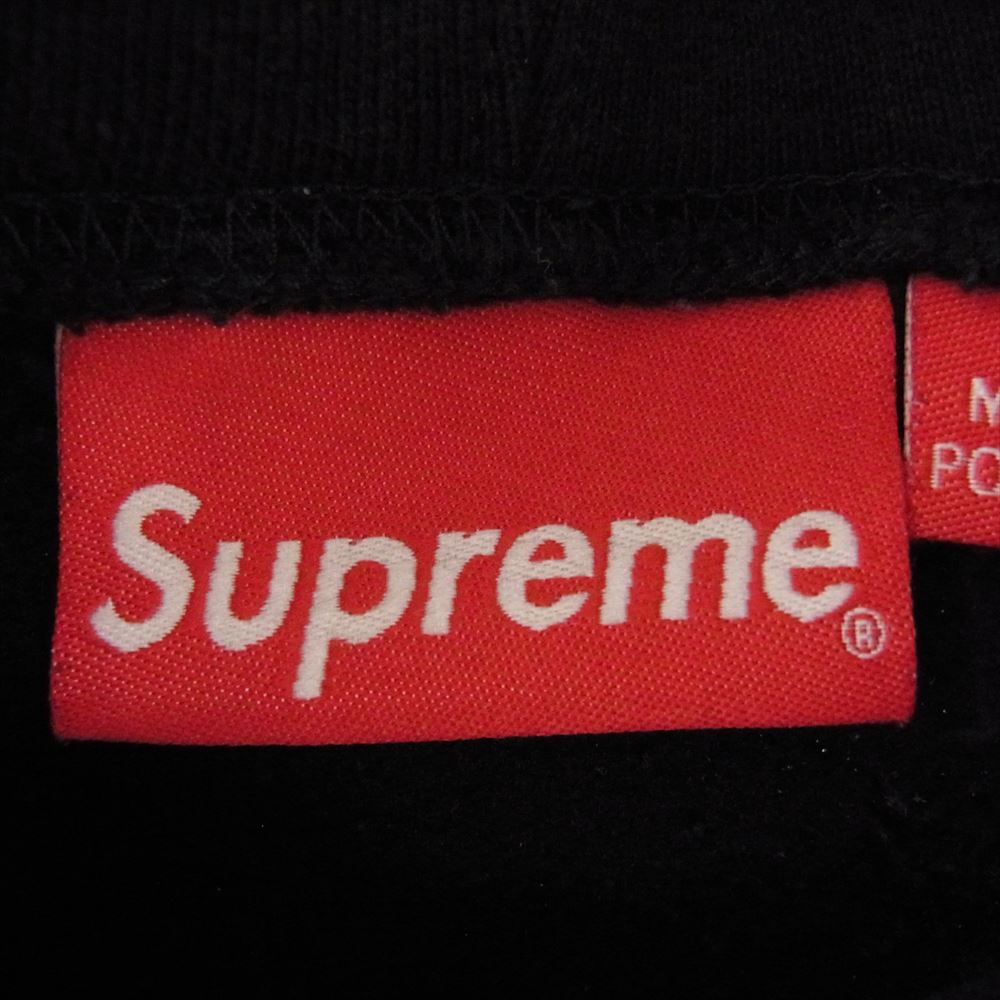 Supreme シュプリーム 22SS Embroidered Chenille Hooded Sweatshirt パーカー ブラック系 L【中古】