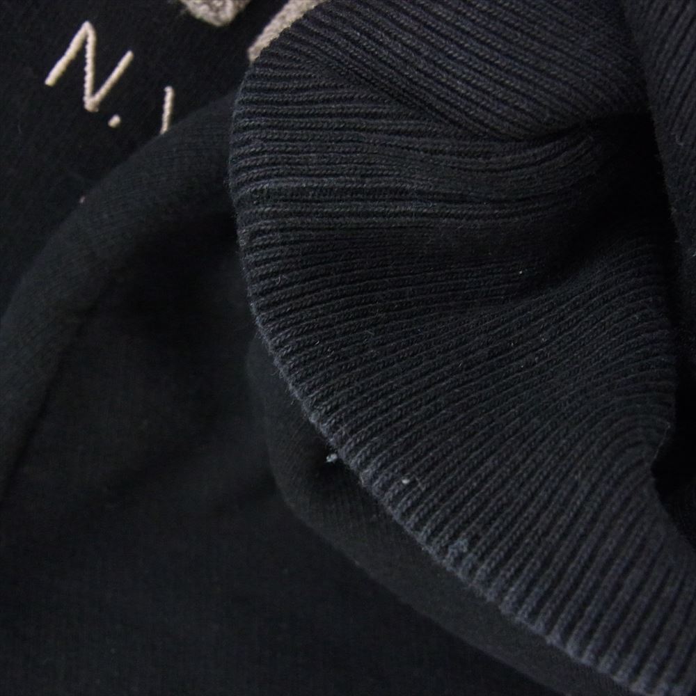 Supreme シュプリーム 22SS Embroidered Chenille Hooded Sweatshirt パーカー ブラック系 L【中古】