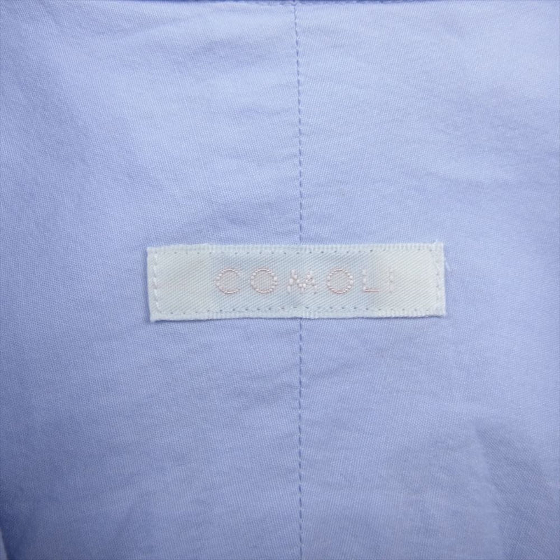 COMOLI コモリ 23SS X01-02001 コモリシャツ 長袖 シャツ ブルー系 1【中古】