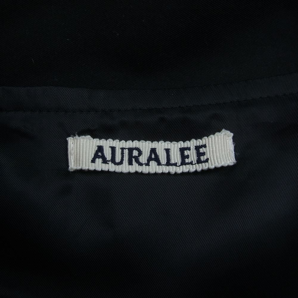 AURALEE オーラリー 24SS A24SB01SB WASHED FINX SILK CHAMBRAY BLOUSON ウォッシュドフィンクス シルクシャンブレー ブルゾン スイングトップ トラックジャケット サイズ3 ブラック系 3【美品】【中古】