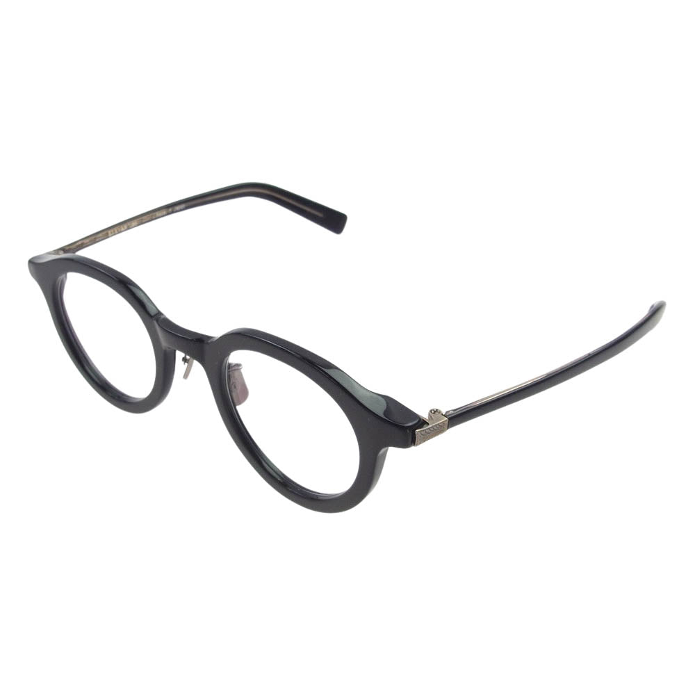 アイバン 740-col100 BLACK/G LT.GRY 度入り 眼鏡 アイウェア サングラス ブラック系 45□25　143【中古】