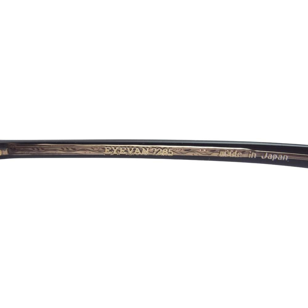 アイバン 740-col100 BLACK/G LT.GRY 度入り 眼鏡 アイウェア サングラス ブラック系 45□25　143【中古】