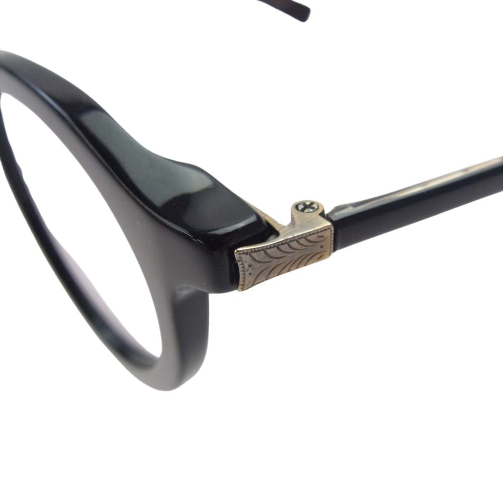 アイバン 740-col100 BLACK/G LT.GRY 度入り 眼鏡 アイウェア サングラス ブラック系 45□25　143【中古】