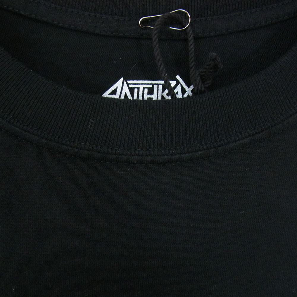 NEIGHBORHOOD ネイバーフッド 23AW 232PCNH-LT01S ANTHRAX TEE LS-1 プリント ロングスリーブ Tシャツ ブラック系 L【中古】