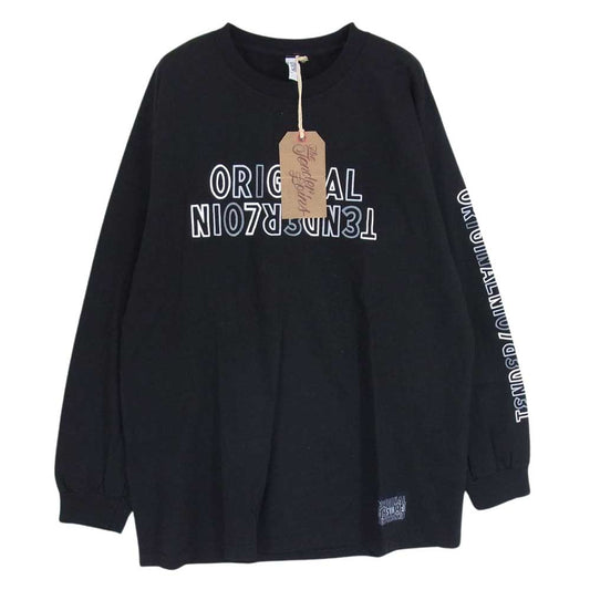 TENDERLOIN テンダーロイン LONG SLEEVE TEE 2B ボルネオスカル プリント ロングスリーブ Tシャツ ブラック系 L【中古】
