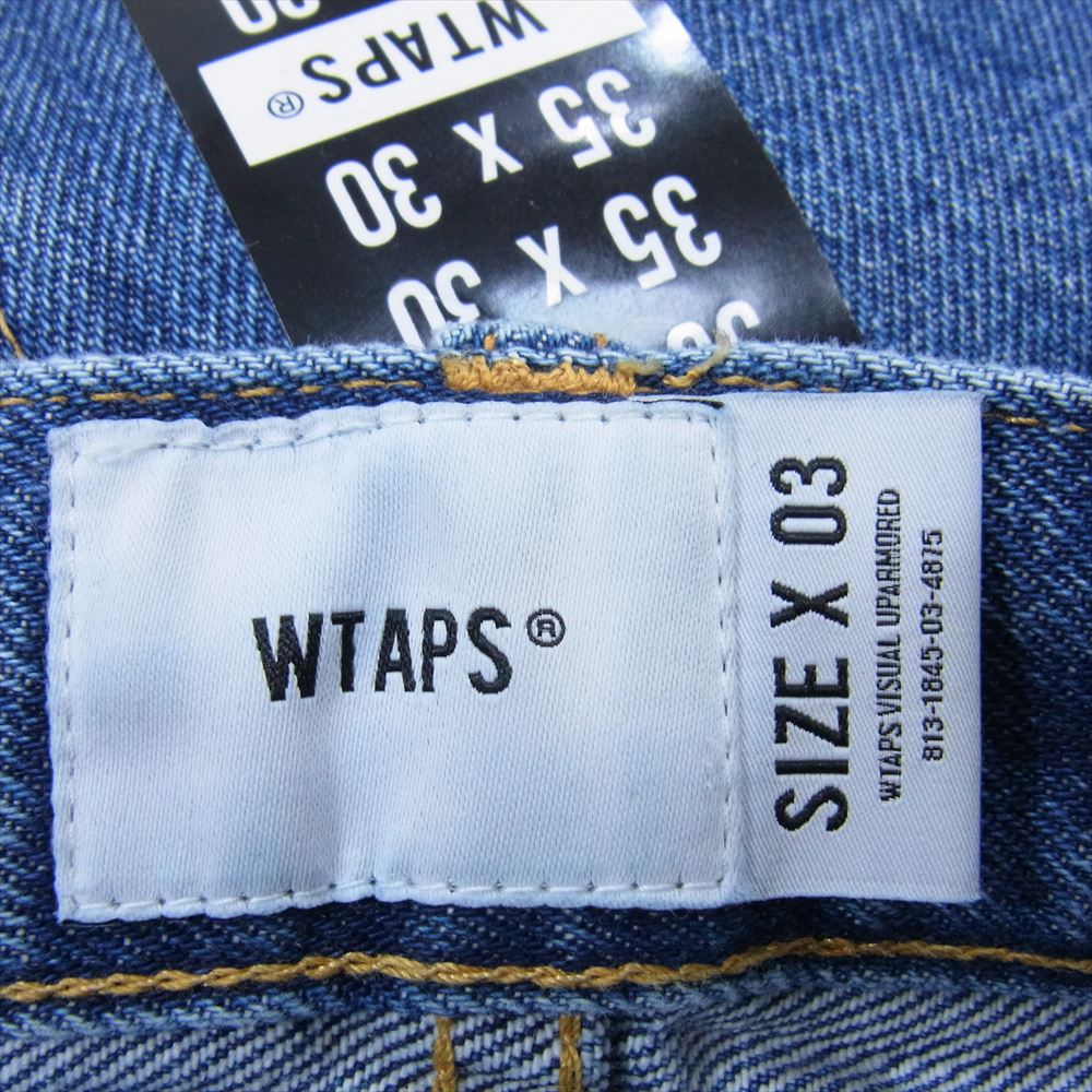 WTAPS ダブルタップス 232WVDT-PTM05 BLUES TAPER TROUSERS テーパード デニムパンツ インディゴブルー系 X03【美品】【中古】