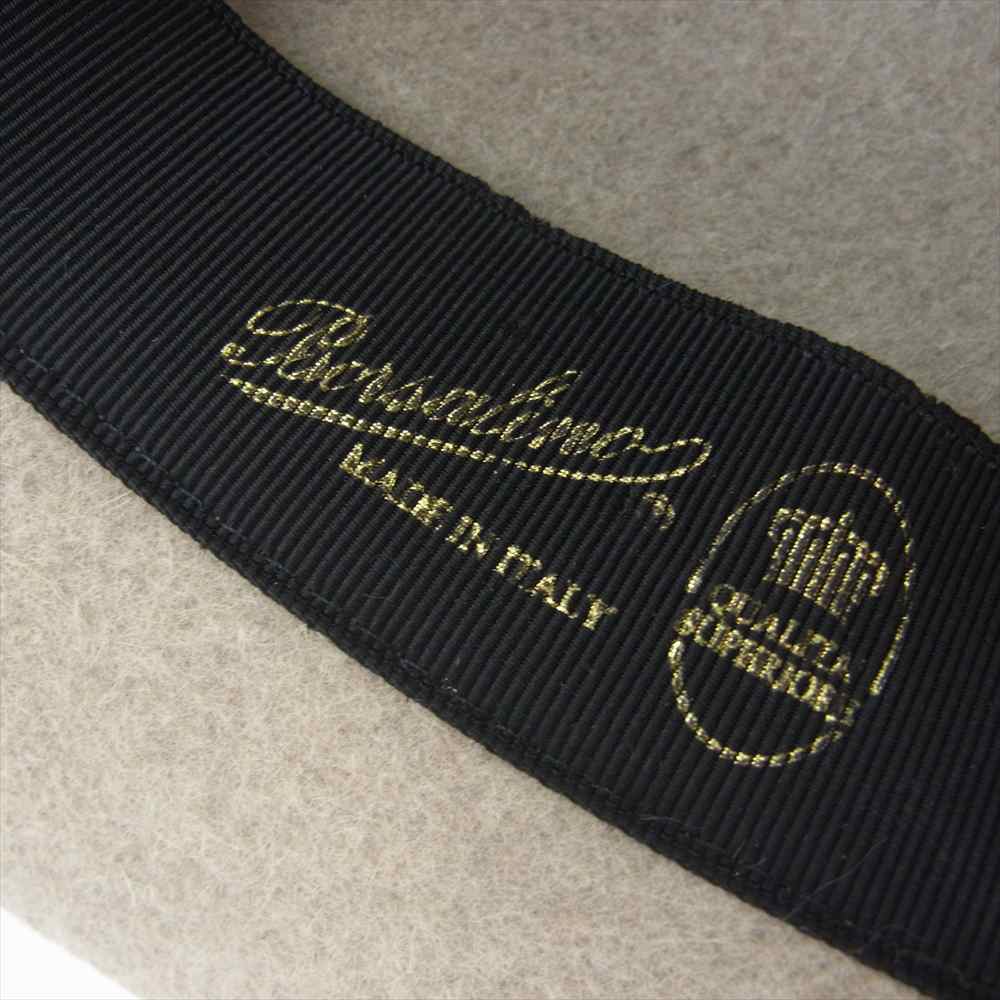 ボルサリーノ イタリア製 ALESSANDRIA アレッサンドリア ファーフェルト 中折れ ハット ライトブラウン系【中古】
