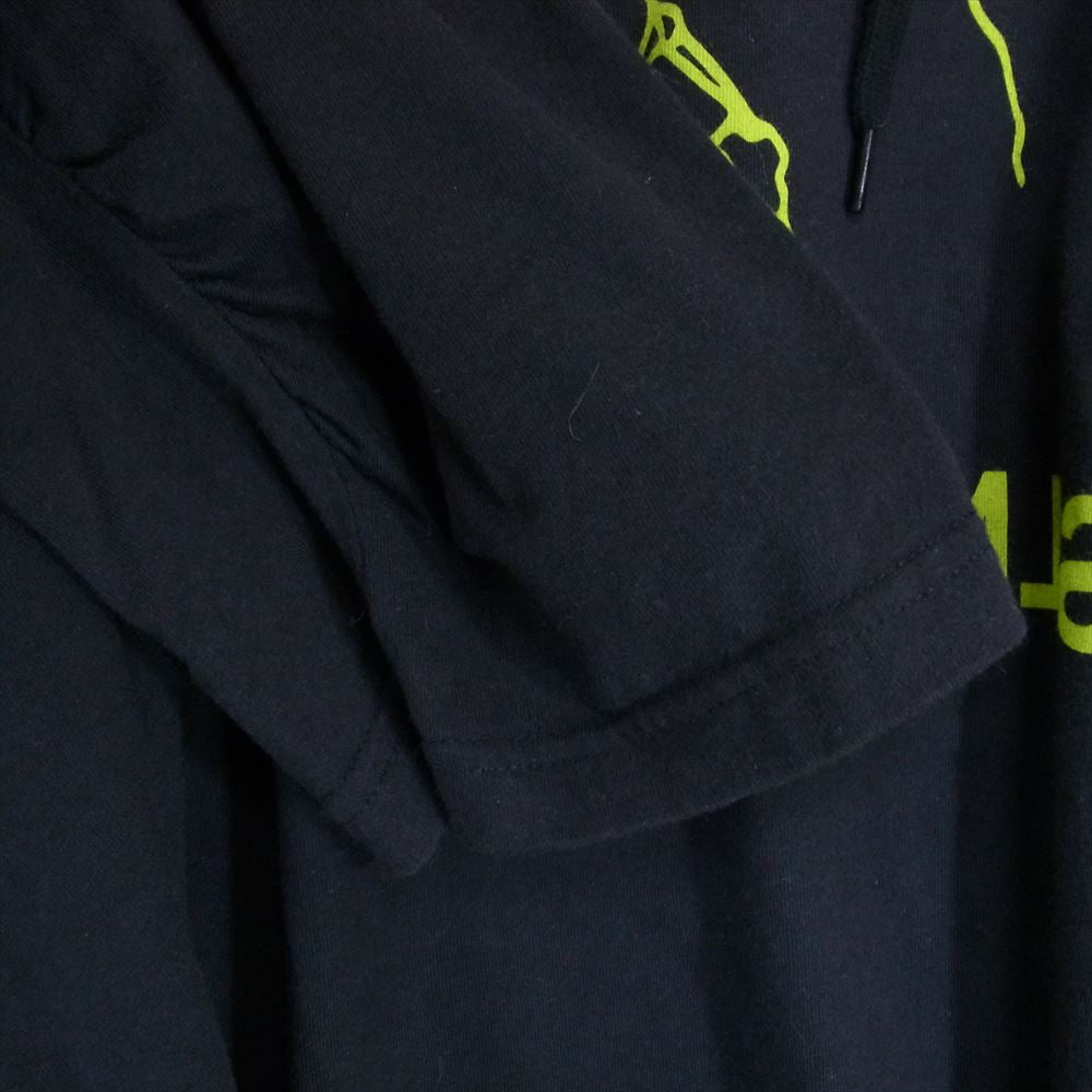 VETEMENTS ヴェトモン 18SS WSS18TR11 MATTERHORM HOODIE ライト フーディ 再構築 パーカー カットソー ブラック系 L【中古】