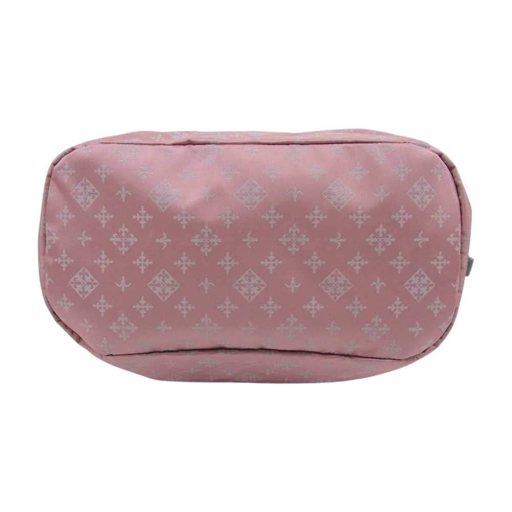 russet ラシット モノグラム ナイロン ミニ ショルダーバッグ ネイビー ピンク系【中古】