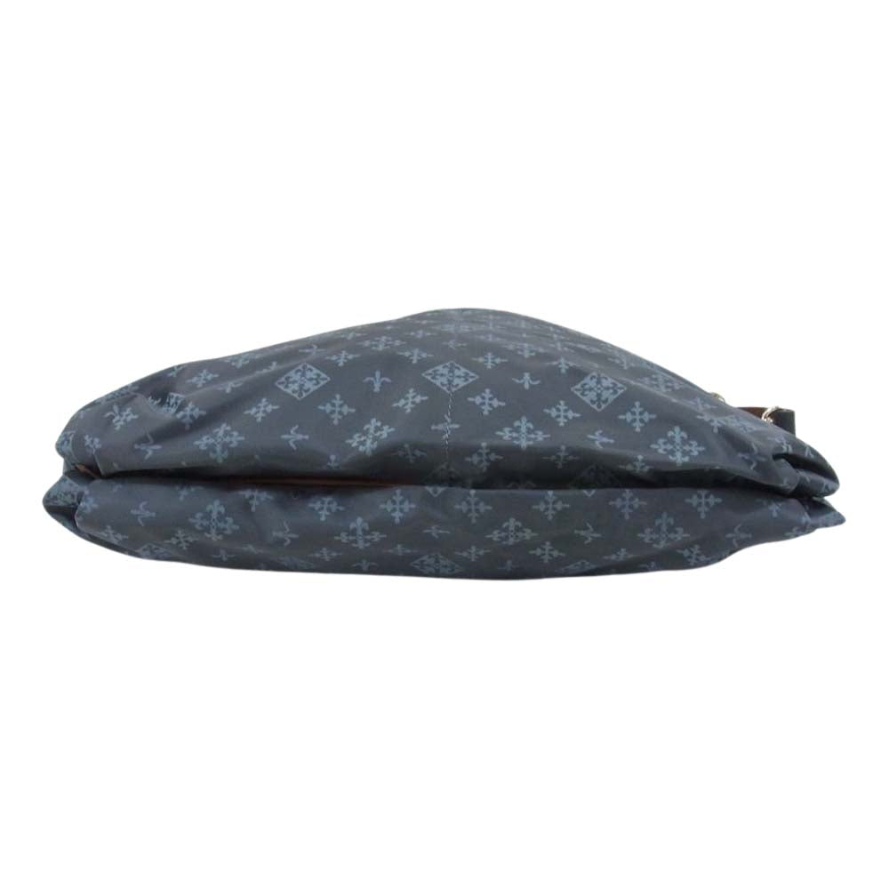 russet ラシット モノグラム ナイロン 2WAY ハンドバッグ ショルダーバッグ グレー グレー系【美品】【中古】
