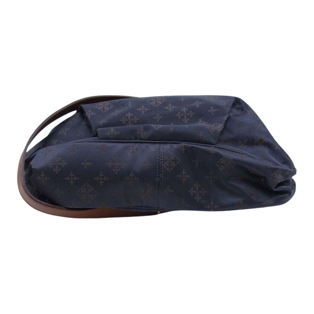 russet ラシット モノグラム ナイロン ミニ ショルダーバッグ ネイビー ネイビー系【極上美品】【中古】