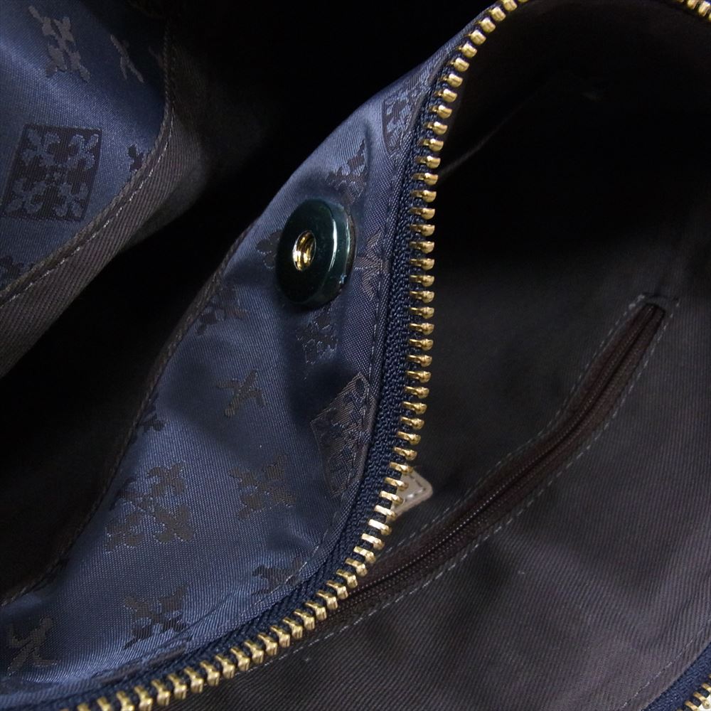 russet ラシット モノグラム ナイロン ミニ ショルダーバッグ ネイビー ネイビー系【極上美品】【中古】