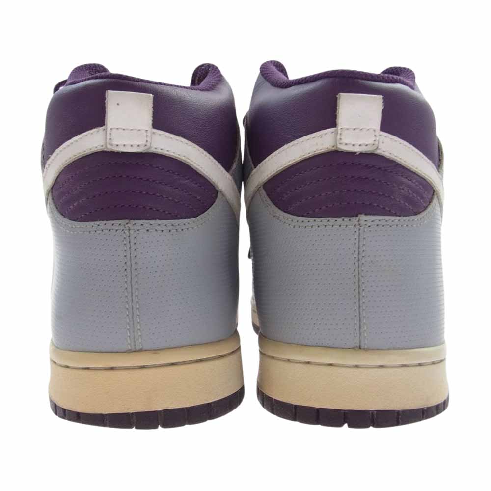 NIKE ナイキ 317982-605 DUNK HIGH ダンク ハイカット スニーカー グレー系 パープル系 28cm【中古】