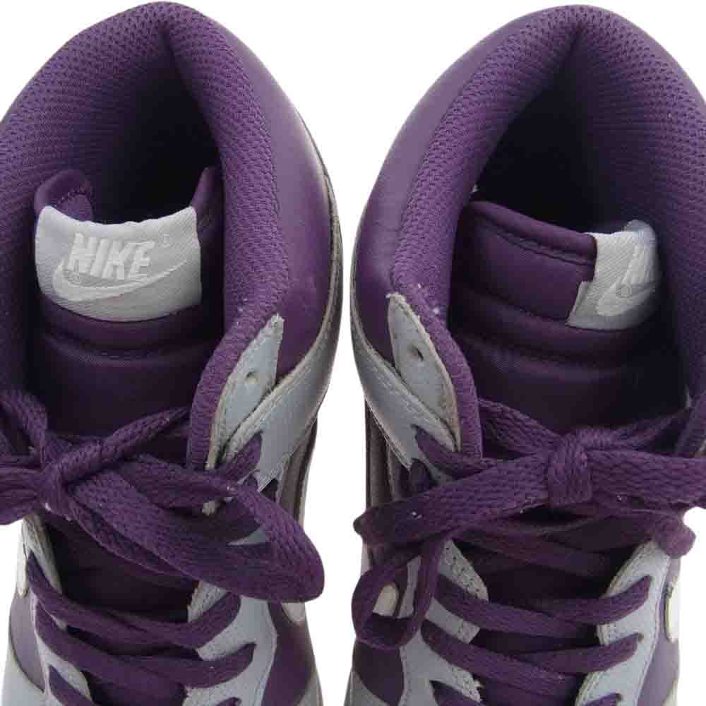 NIKE ナイキ 317982-605 DUNK HIGH ダンク ハイカット スニーカー グレー系 パープル系 28cm【中古】