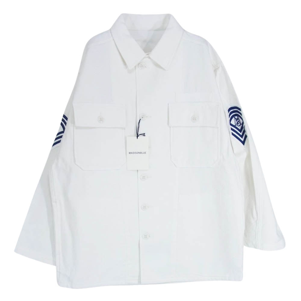 MADISON BLUE マディソンブルー MB999-1103 MILITARY JACKET LBS ミリタリー ジャケット ホワイト系 XS【極上美品】【中古】