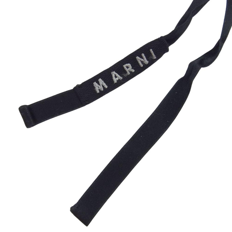 MARNI マルニ 8連 ハーフボール デザイン チョーカー ネックレス シルバー系 ブラック系【中古】