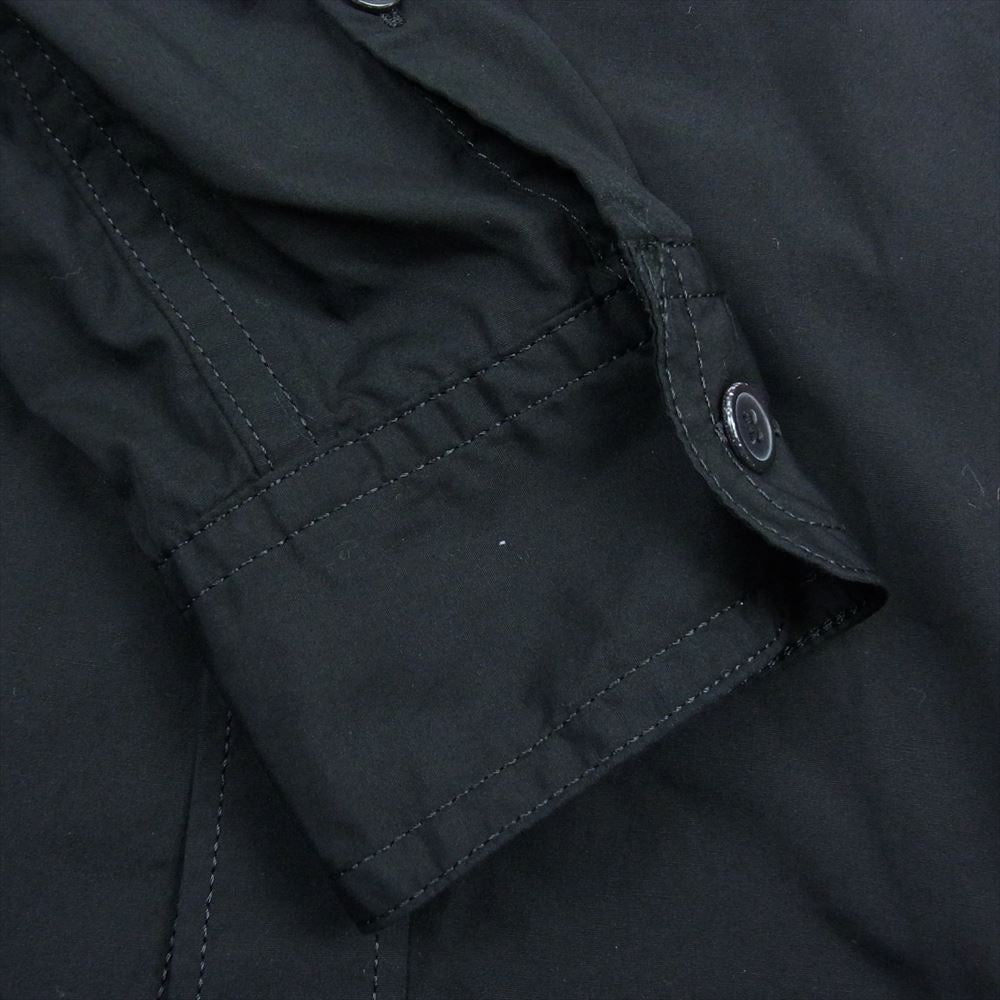 Yohji Yamamoto POUR HOMME ヨウジヤマモトプールオム 18AW HV-B07-001 環縫い ブロード 3枚襟 長袖 シャツ ブラック系 2【美品】【中古】