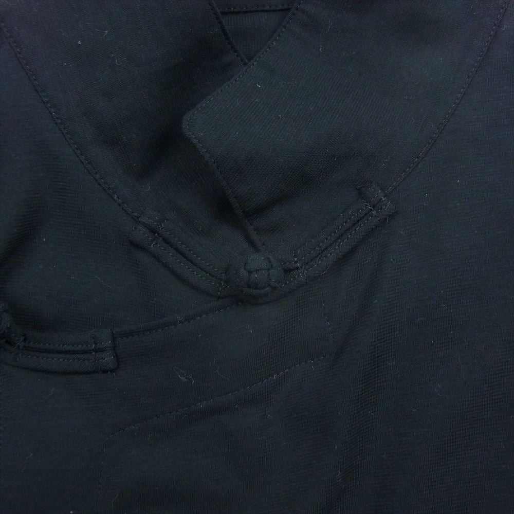 Yohji Yamamoto POUR HOMME ヨウジヤマモトプールオム 19SS HH-B26-047 チャイナボタン 天竺 長袖 シャツ ブラック系 2【美品】【中古】