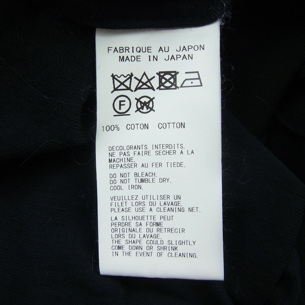 Yohji Yamamoto POUR HOMME ヨウジヤマモトプールオム 19SS HH-B26-047 チャイナボタン 天竺 長袖 シャツ ブラック系 2【美品】【中古】