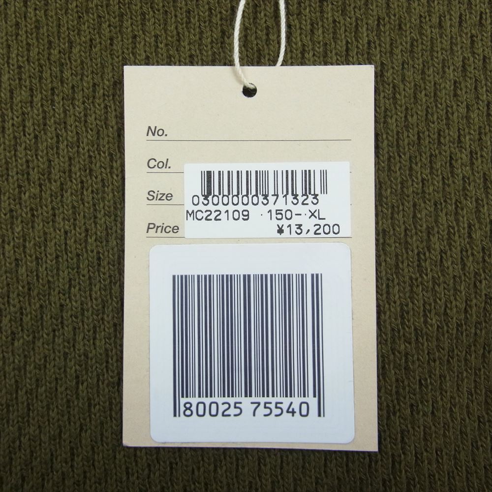 The REAL McCOY'S ザリアルマッコイズ U.S. ARMY MILITARY THERMAL SHIRT ミリタリー サーマル 長袖 Tシャツ カットソー カーキ系 XL【中古】