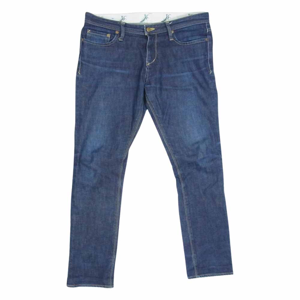 PHENOMENON フェノメノン ジッパー フライ デニム パンツ カマキリ プリント インディゴブルー系 36【中古】